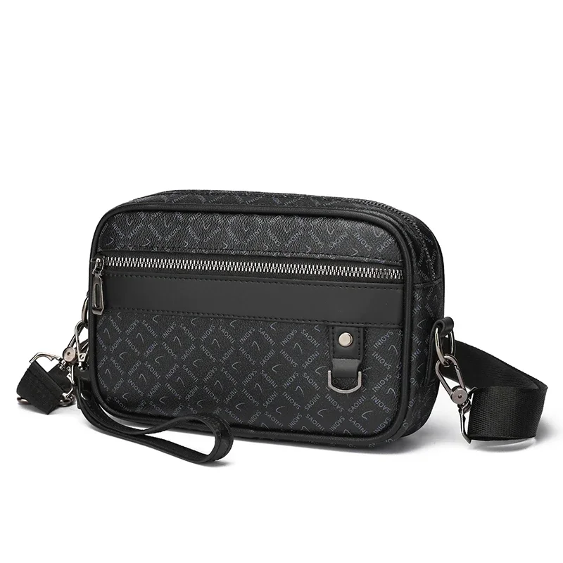 

Business Style Men's Bag High Quality PU Leather Man's Handbag Shoulder Bag Multi-Functional Men's Hand Bag With Waist Strap Sac
