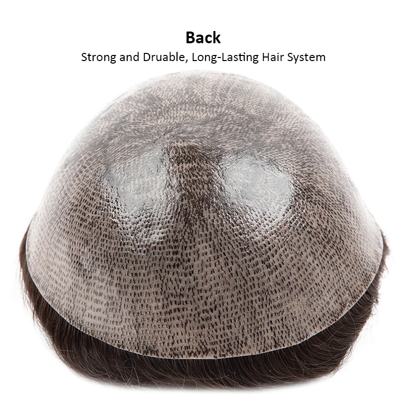 Мужские парики из натуральных волос Addbeauty 4 мм волнистые