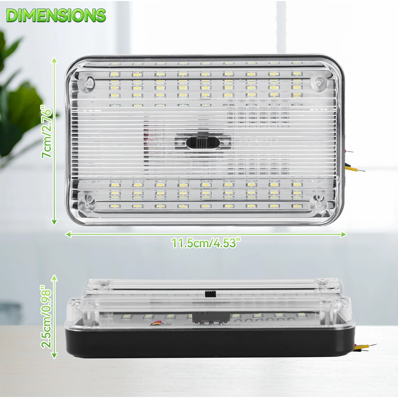 36LED белый внутренний светильник для домов на колесах лампы чтения дверей