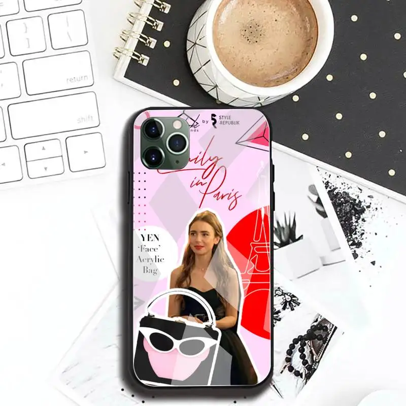 Emily in paris Phone Case Tempered Glass For iPhone 13 12 11 Pro Mini XR XS MAX 8 X 7 6S 6 Plus SE 2020 cover images - 6