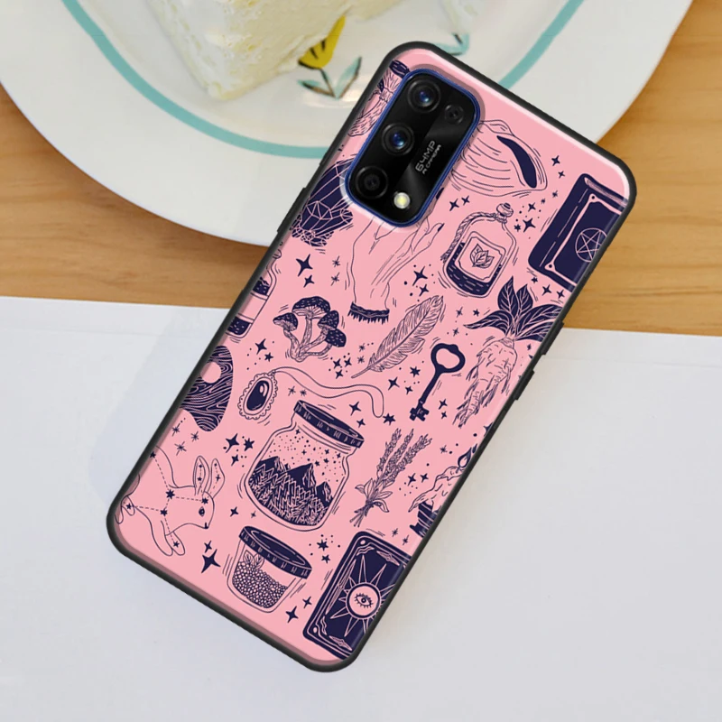 Girly Pastel Witch Goth Ouija Case For Realme GT Master GT Neo2 C11 C21 8 Pro 8i OnePlus 9 Pro 8T 9R Nord2 Phone Coque images - 6