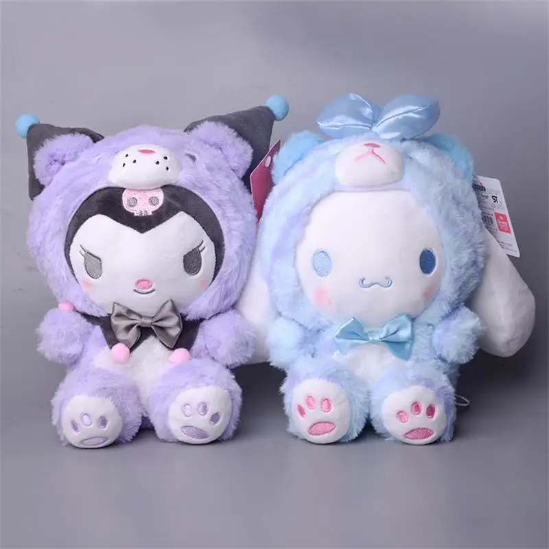 

20cm Plush Anime Soft Pillow Stuffed Animal Plushie Dolls Kids Gift For Sanrio Kawaii Kuromi My Melody Cinnamoroll Hello Kitty