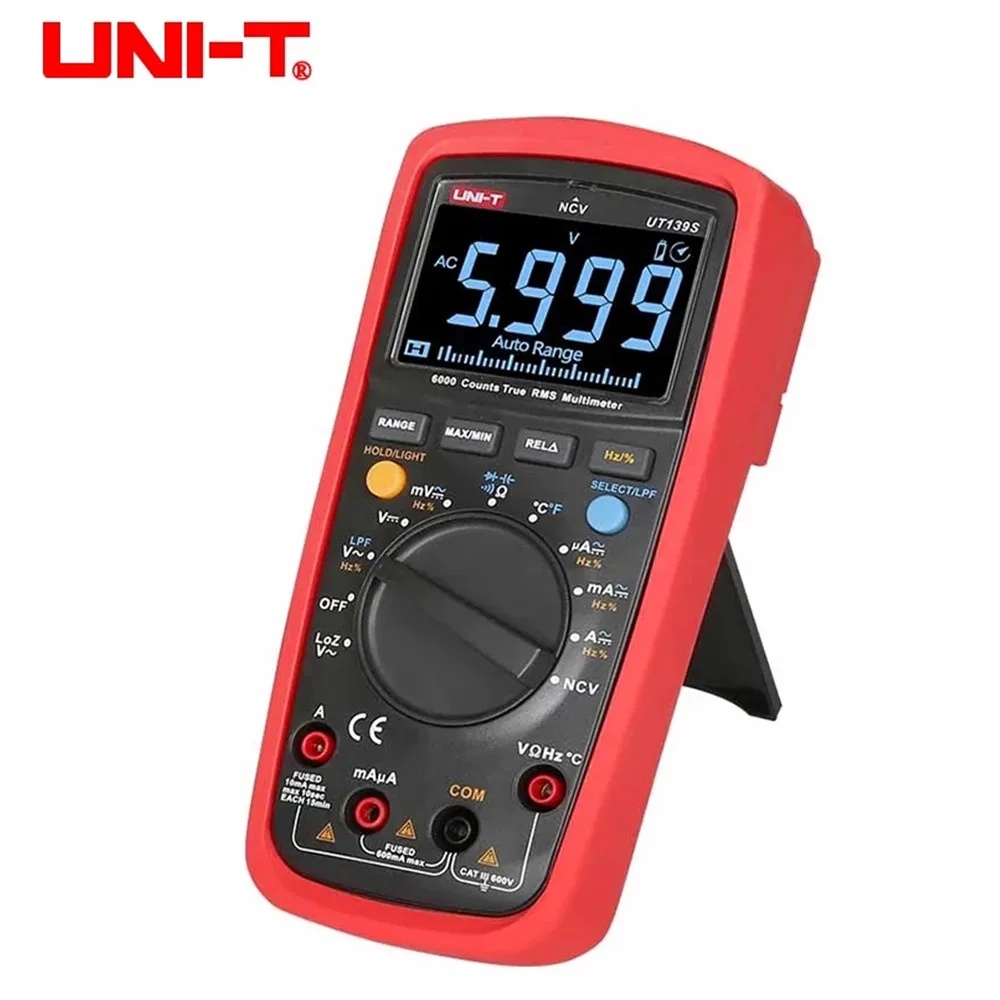 

UNI-T UT139 series digital multimeter automatic range true effective value tester handheld 6000 count voltmeter UT139E UT139S