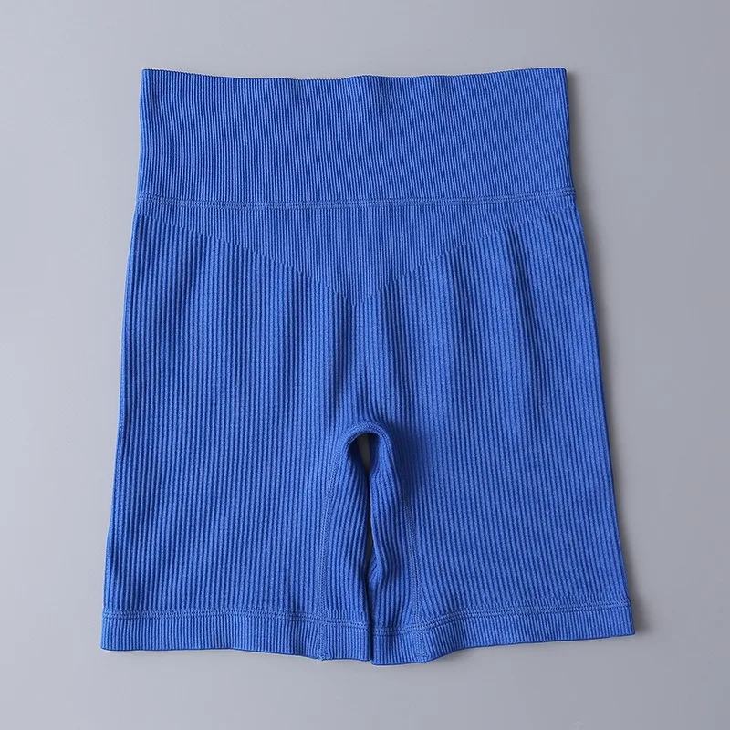 High Waist Sportswear Yoga Shorts for Women Clothing Ribbed Seamless Gym Shorts Workout Running Female Leggings Sports Pants