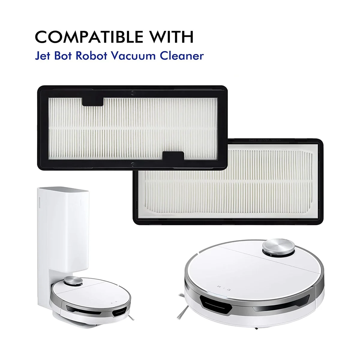 2 шт. моющиеся сменные фильтры Hepa для пылесосов Jet Bot AI + и Bot+ подходят робота