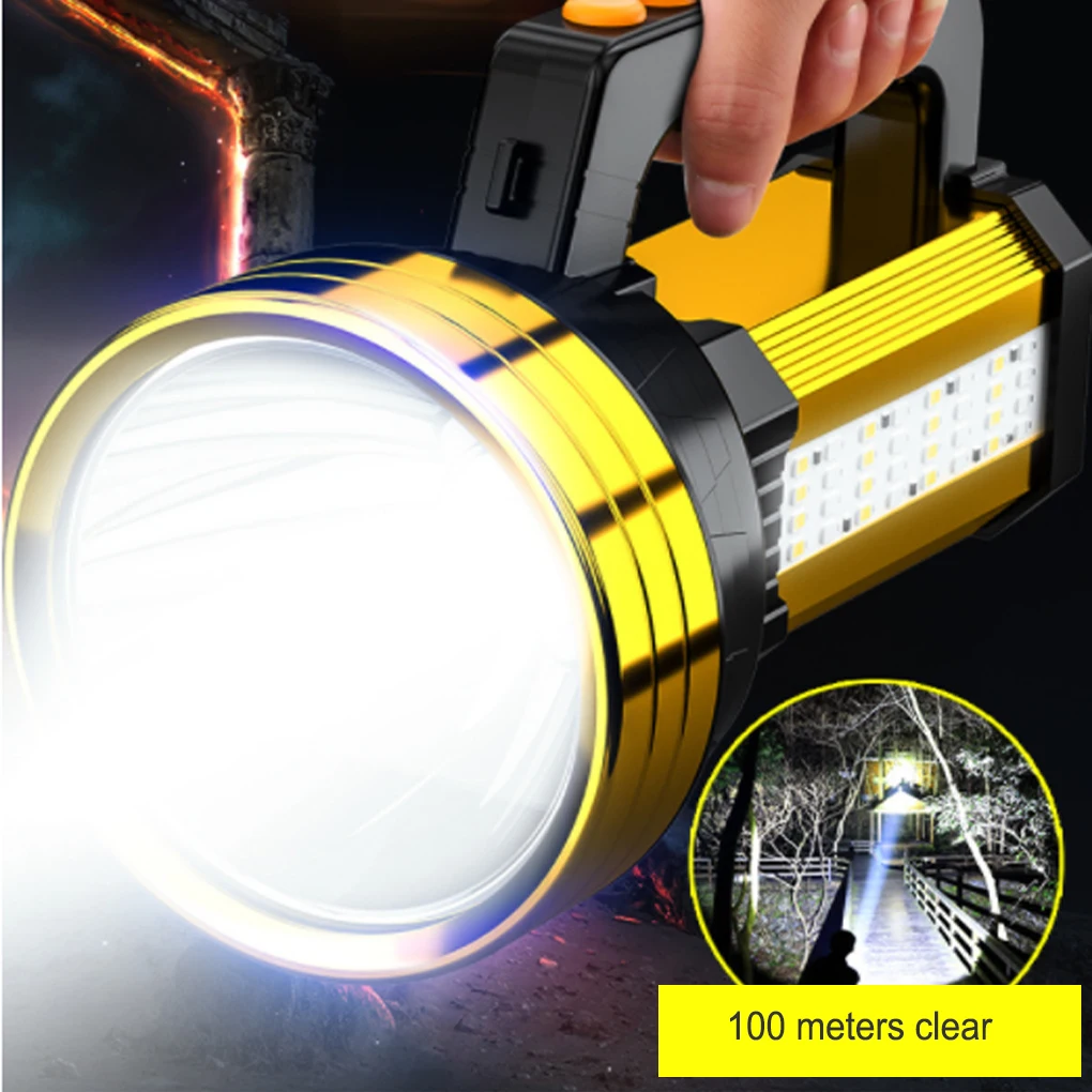 

Portable Flashlight Rechargeable Waterproof Torch Fishing Repairing Lantern Aluminum Alloy Light Warning Lighting Lamp