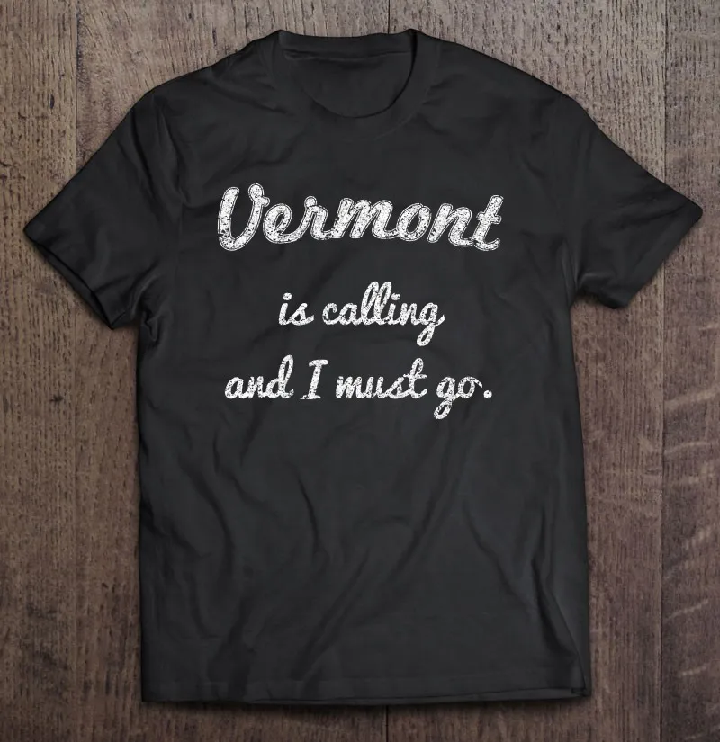 

Футболка мужская с надписью «Is call And I Must Go»