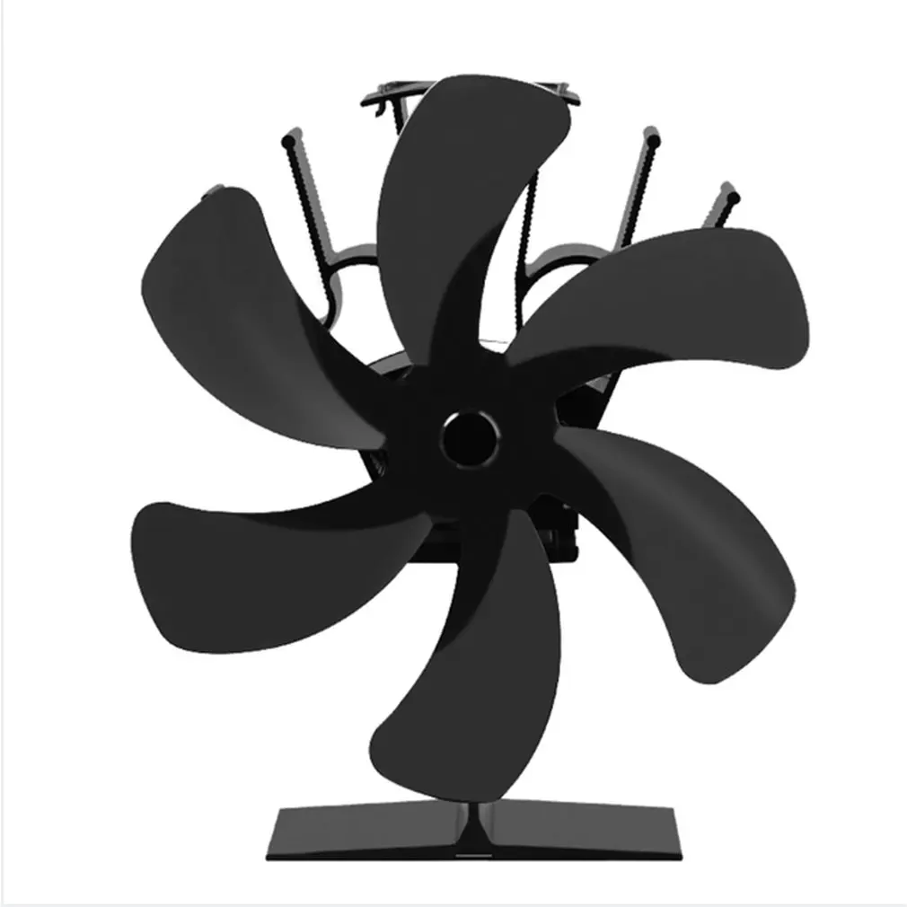 

7 Blade Heat Powered Stove Fan Mini Fireplace Fan Log Wood Burner Eco-fan Quiet Fireplace Fan Heater Efficient Heat Distribution