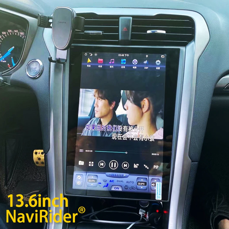 Автомобильная Мультимедийная система экран 13 6 дюйма на Android 11 с радио GPS для Ford
