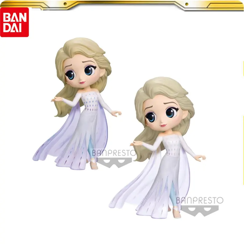 S Elsa A/b Version Action Figure Collectible Model Children Birthday Gift Toys Bandai Q Posket