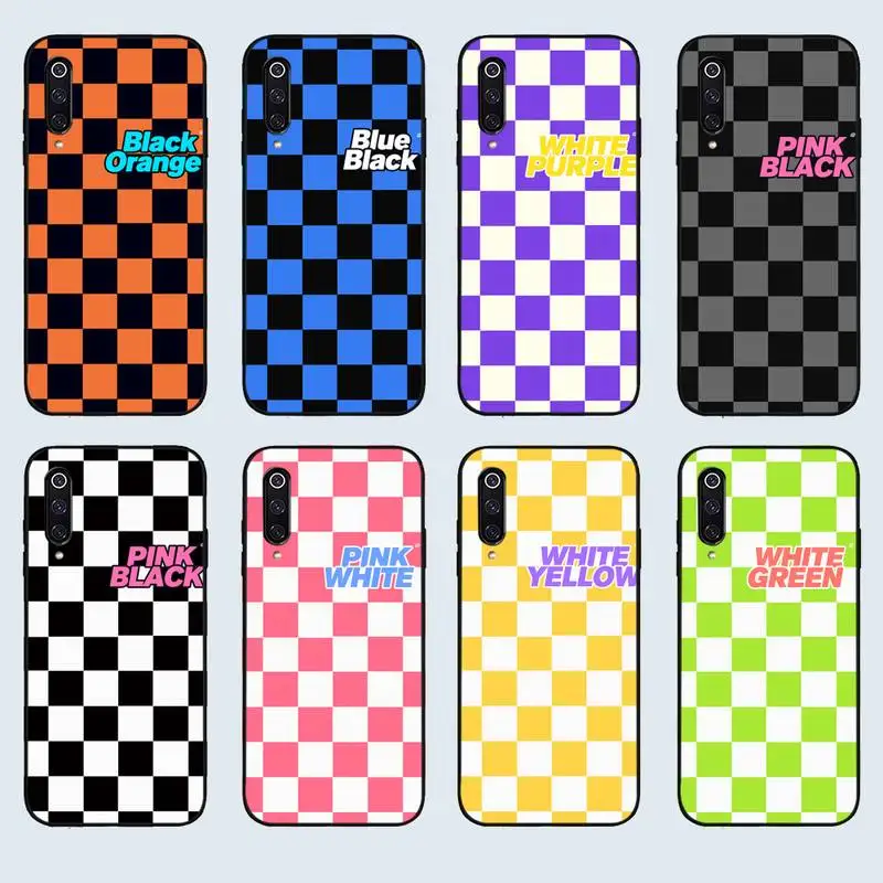 

Lattice Phone Case For Xiaomi Redmi Note 8 9 10 11 Pro S Liquid Silicone Case