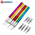 Металлические искусственные лезвия, нескользящий резак, искусственные лезвия для ноутбука, ремонт печатных плат, ручные инструменты, 6 лезвий