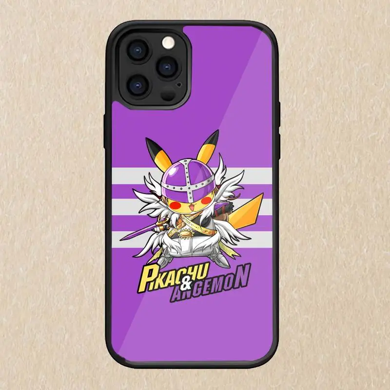 Чехол для телефона Pikachu Goku Robot для Iphone 13 12 11 Pro Max Mini 6 6s 7 8 Plus Xr X Xs Se 2020 Fundas Shell PC+TPU.