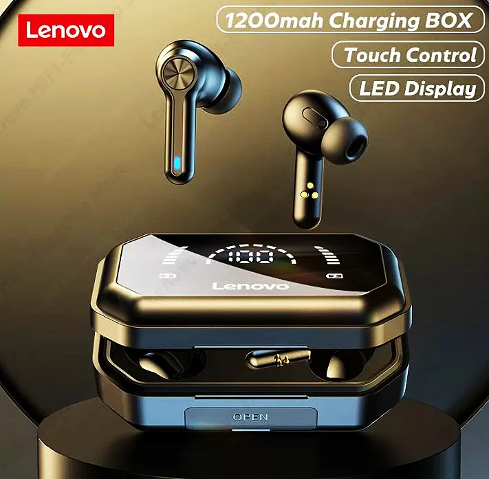 

Bluetooth-наушники с аккумулятором 1200 мА ч, TWS, для Lenovo LP3 PRO, Hi-Fi, с дисплеем, для Xiaomi, Huawei