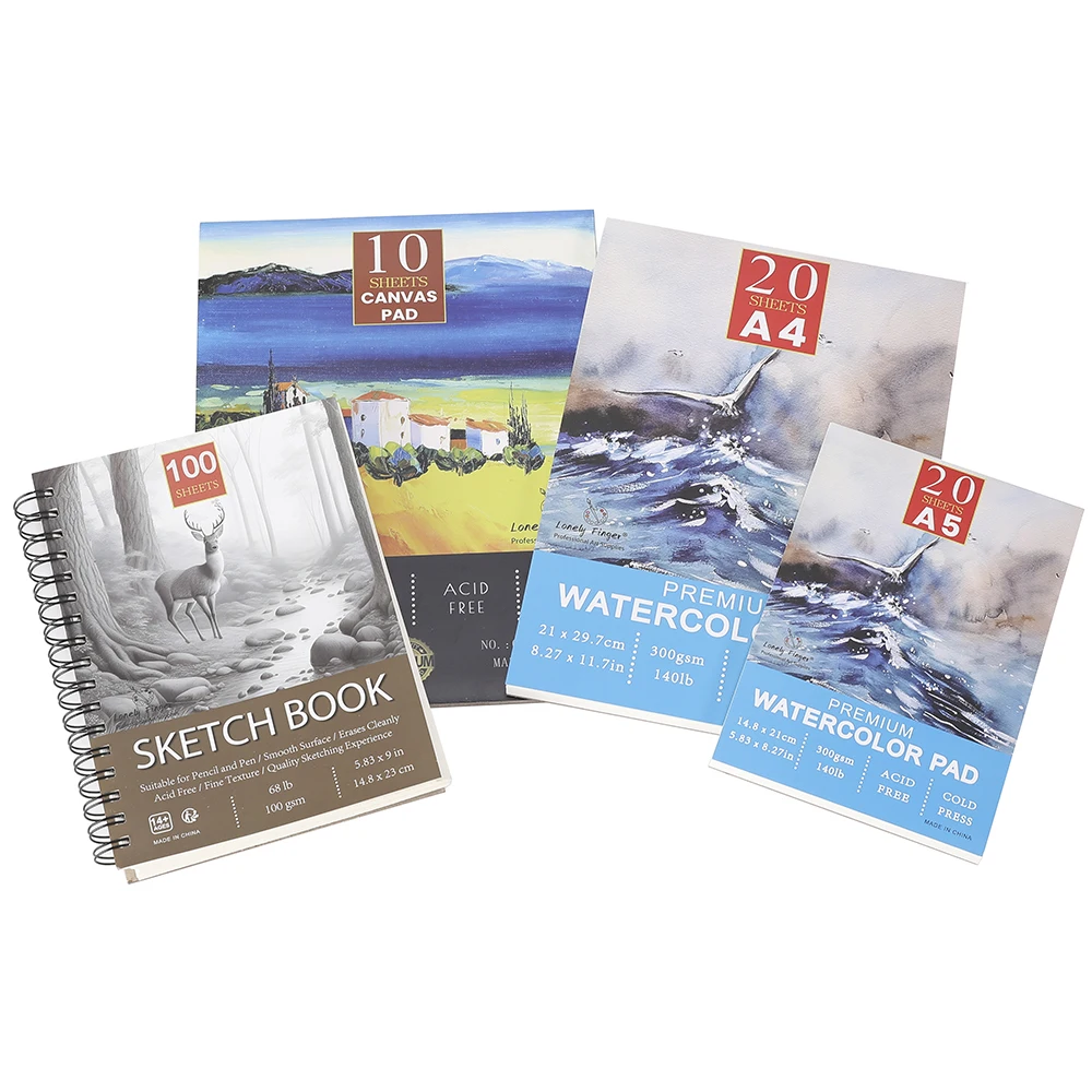 Бумага для рисования на холсте 10 листов 9x12 дюймов 280 г