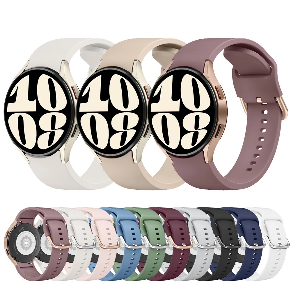 Cinturino In Silicone Senza Spazi Vuoti Per Samsung Galaxy Watch 4 5 6 40Mm 44Mm/Watch 4 6 Classic 42Mm 46Mm 43Mm 47Mm/5 Pro 45Mm Cinturino