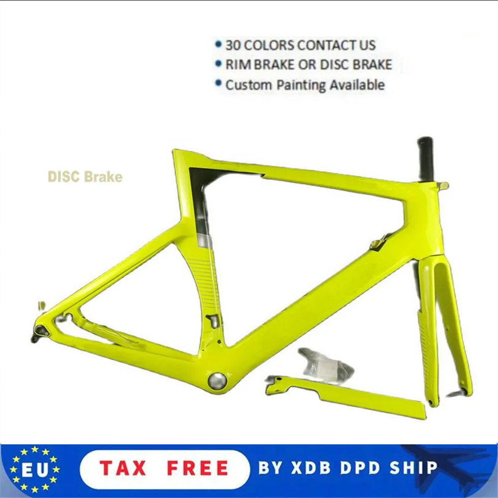 

Рама T1000 для дискового углеродного дорожного велосипеда концепция желтого дискового тормоза велосипедная Рама 16 цветов