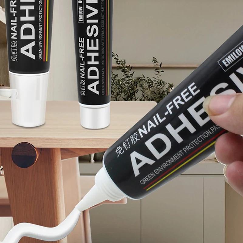 

Nail-Free Waterproof Glue Safe Strong Bonding Glass Glue Polymer All Purpose Glue Sealant Home Mounting Adhesive Quick Drying