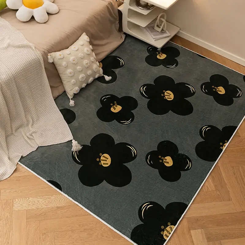 

Nordic Living Room Sofa Soft Rugs Ins Style Girl Bedroom Carpet Large Area Room Decoration Carpets Cloakroom Lounge Rug Washable