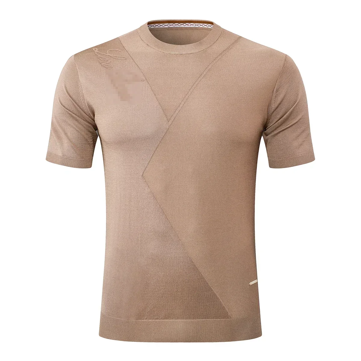 Футболка BLSK CPRT шелковая мужская футболка новинка 2025 деловая удобная прямая