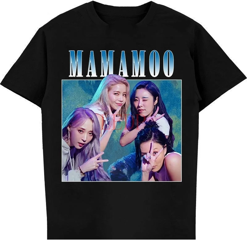 

Винтажная Женская и мужская футболка MAMAMOO