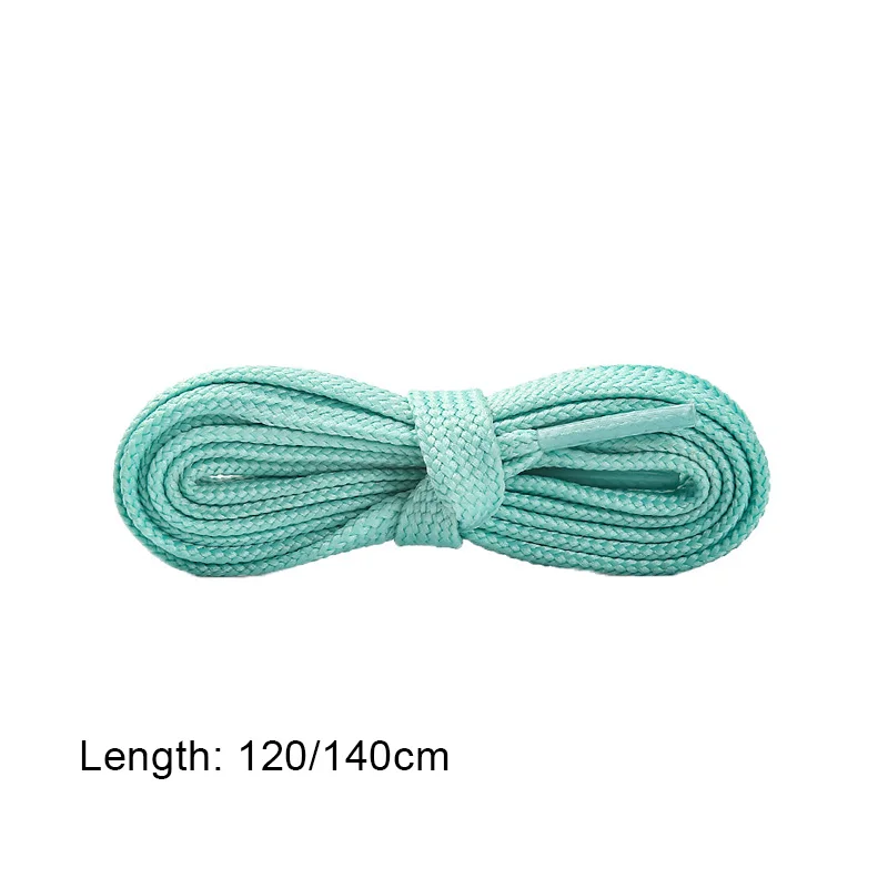 1 Pair Flat Shoelaces For Sneakers 8mm Fabric Shoe Laces Color Shoe Lace Boot Laces For Shoes Classic Soft Shoestrings