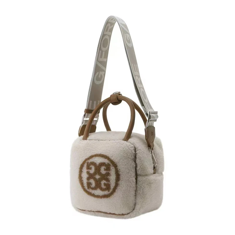 Golf Clothing Accessories Bag Multifunctional Sports Daily Handbag Plush Fabric Single Shoulder Crossbody Bag (Presale)