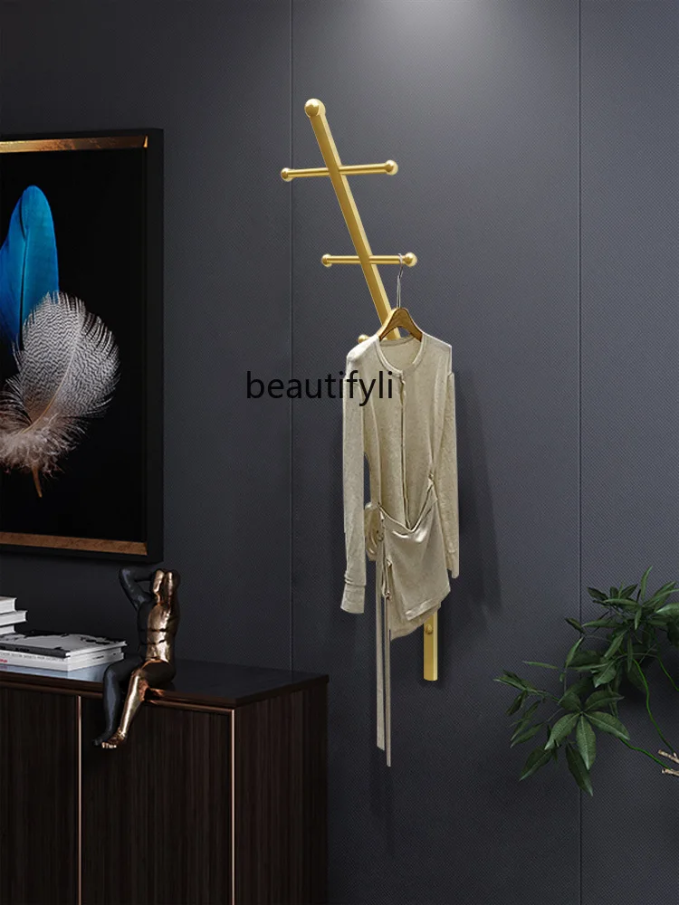 

GY Light Luxury Clothes Hook Household Creative Hallway Wall Decorative Hanging Bedroom Clothes Hook Simple Metal Hallstand