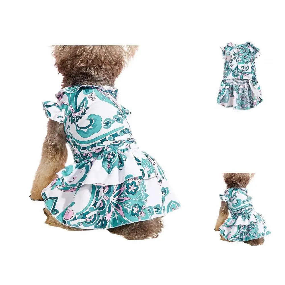 

Dog Skirt Durable Pet Supplies Tear Resistant Pet Outfits Pet Ethnic Style Skirt for Dog Pet Skirt Pet Dress