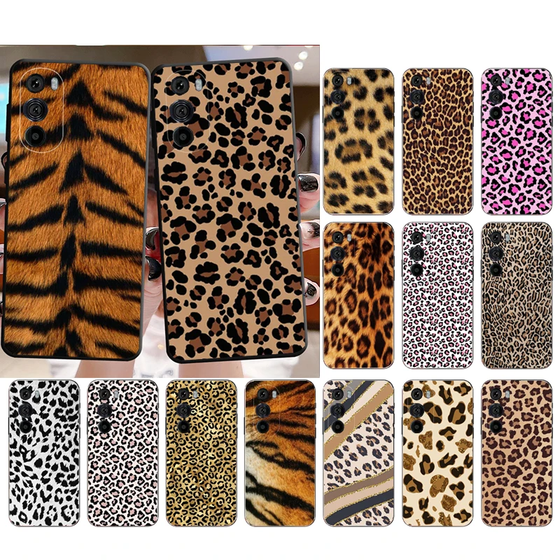 

Phone Case for Moto E22i E22 E32 E40 E20 E7Power E7 E6 Plus Edge X30 20 Lite 20Pro 30 Neo Ultra Fusion Leopard print Case