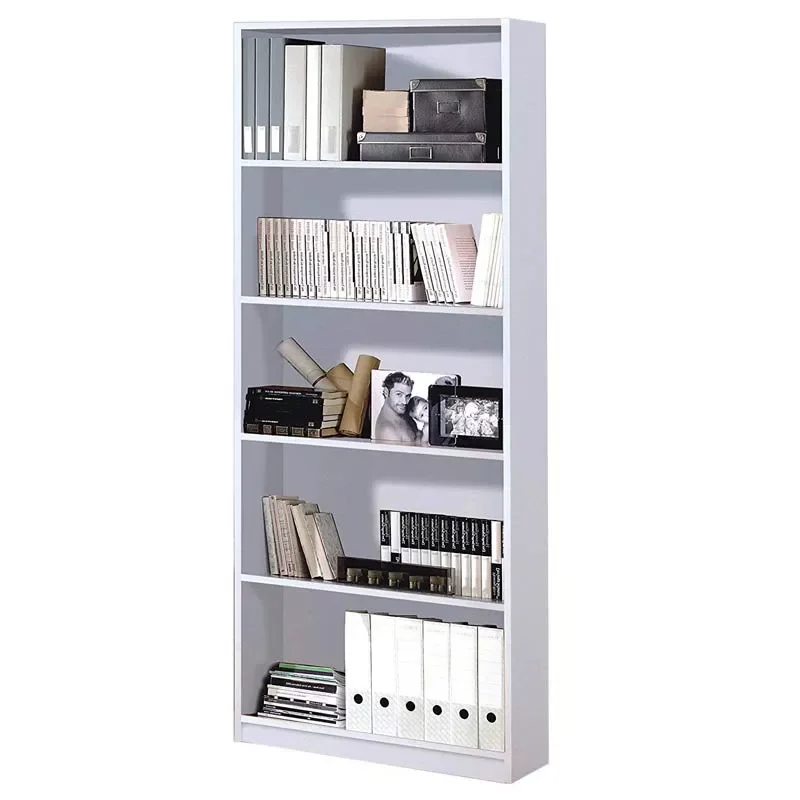 

Офисный книжный шкаф, высокий столовый или офисный белый artik, книжные полки, книжные полки, офисные стеллажи. Размеры 80x201x28 см