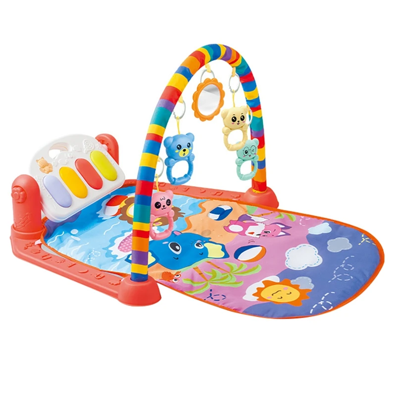 Baby Gym Play Mat Infants Gym Activity Center Baby Activity Mat Baby Floor Mat Best Gift for Newborn Boys Girls