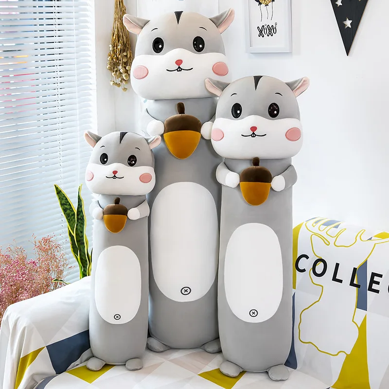 

Zqswkl 70/90/110cm cute hamster plush toy doll christmas toys for children soft toy animal large stuffed toys long pillow hugs