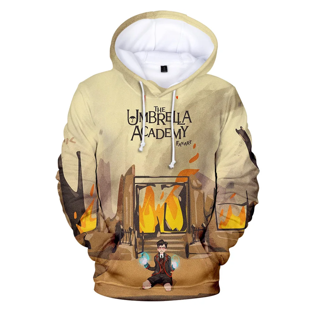 

2021 New The Umbrella Academy 3D Hoodie Pullover Men Women Harajuku Sweatshirt Fashion Casual 3D Print The Umbrella