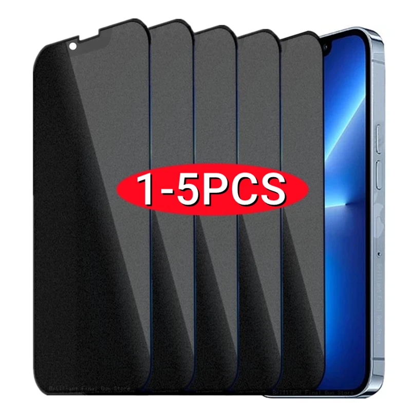 1-5 шт. Защитные пленки для экрана IPhone 13 12 Pro Max Mini 7 Plus антишпионское Защитное стекло