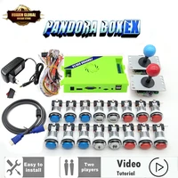 full hd 1080p diy arcade game kit pandora box ex 8 way sanwa arcade joystick chrome plating illuminated arcade button pandora ex