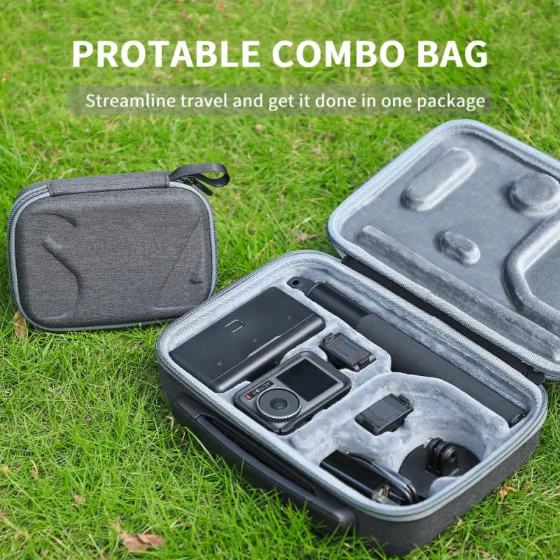 

For Camera Carrying Case Sunnylife Mini Portable Panoramic Camera Action Accessories Storage Bag For Osmo Action3 Protection Box