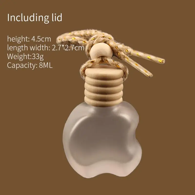 

2/3/5PCS On-board Pendant Exquisite Frosted Glass Pendant Universal Gentle Empty Bottle Pendant Car Supplies Durable