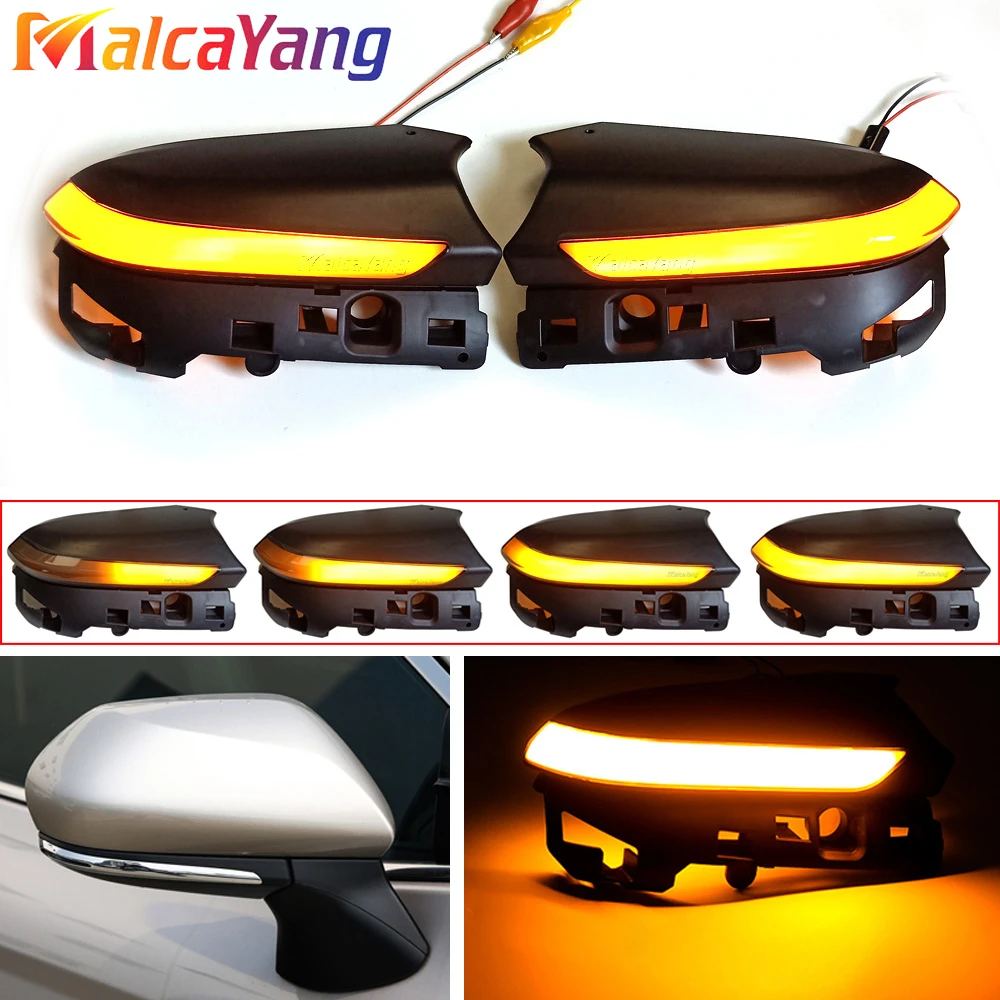 

2PCS LED Dynamic Flowing Rearview Mirror Indicator Turn Signal Blinker Lights For Toyota Camry XV70 CHR Prius XW50 PHV 2018-2020