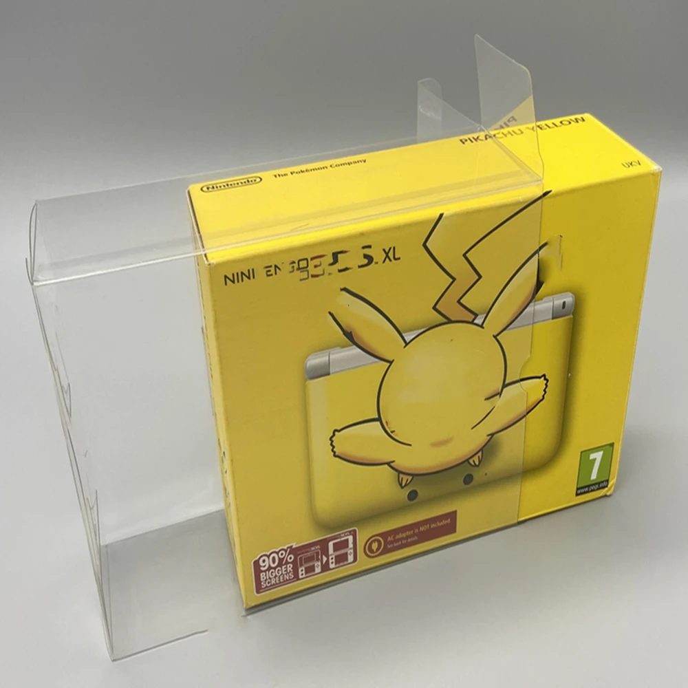 

Прозрачная защитная коробка для Pikachu, прозрачный чехол для консоли Nintendo 3DS XL