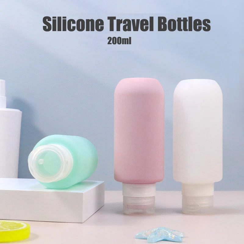

1 шт., силиконовая бутылка для шампуня, лосьона, 200 мл