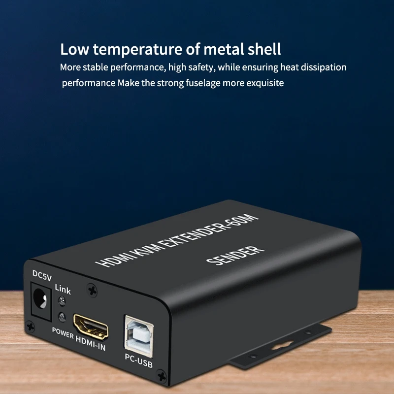 HFES HDMI-совместимый квм-удлинитель 60 м через Cat5/6 Ethernet-кабель 1080P USB аудио видео