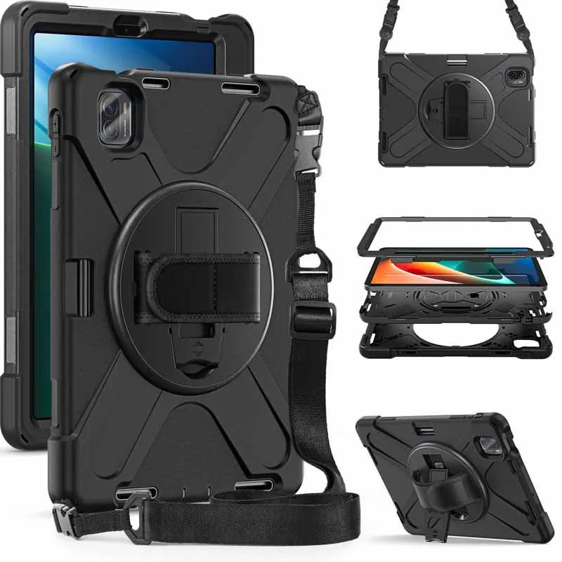 

Case For Xiaomi Pad 5 Pro xiaomipad5 Mipad5 11 inch Heavy Duty Rugged Protection Cover with Neck Strap