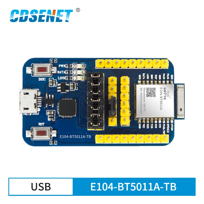 

Test Kit BLE5.0 nRF52811 2.4GHz Blutooth to Serial Port Transparent CDSENET E104-BT5011A-TB Test Board forE104-BT5011A
