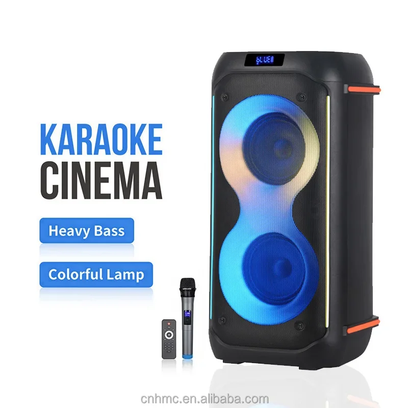 Портативная беспроводная большая светодиодная лампа освещение басы DJ караоке