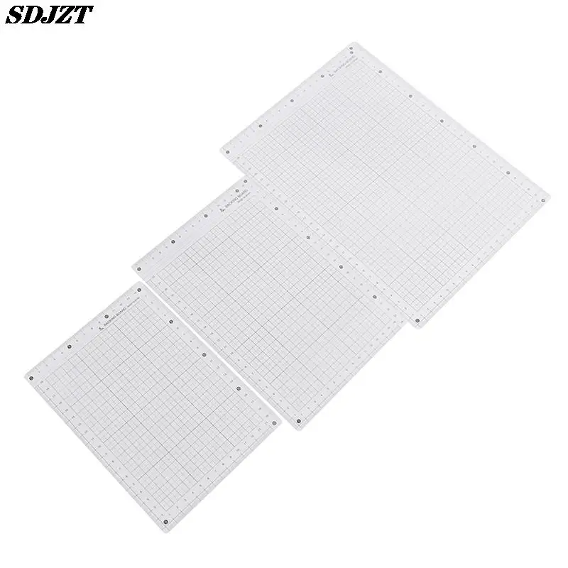 

Transparent Ruler Board A4 A5 Students Writing Desk Pad PVC Grid Sewing Cutting Mats Drawing Clipboard Measuring Supplies