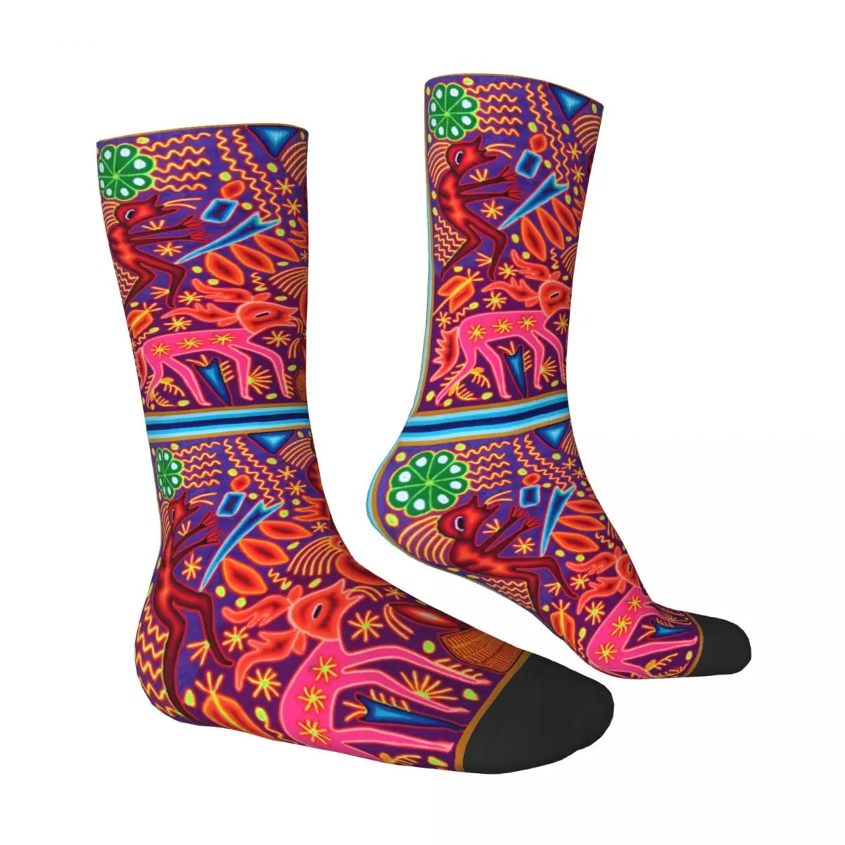 Забавные счастливые носки для мужчин Аутентичные винтажные с принтом