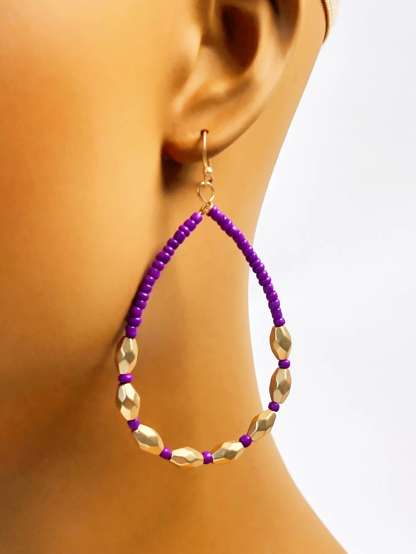 

Bohemian Water Drop Colorful Beaded Earrings for Women cute earrings jewelry for women