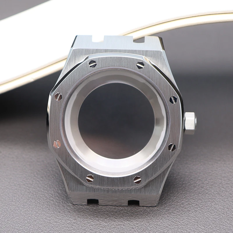 41mm Case Bracelet Men's Watch Watchband Parts For Seiko nh36 nh35 Movement 31.8mm Dial Sapphire Crystal Glass Mod Waterproof