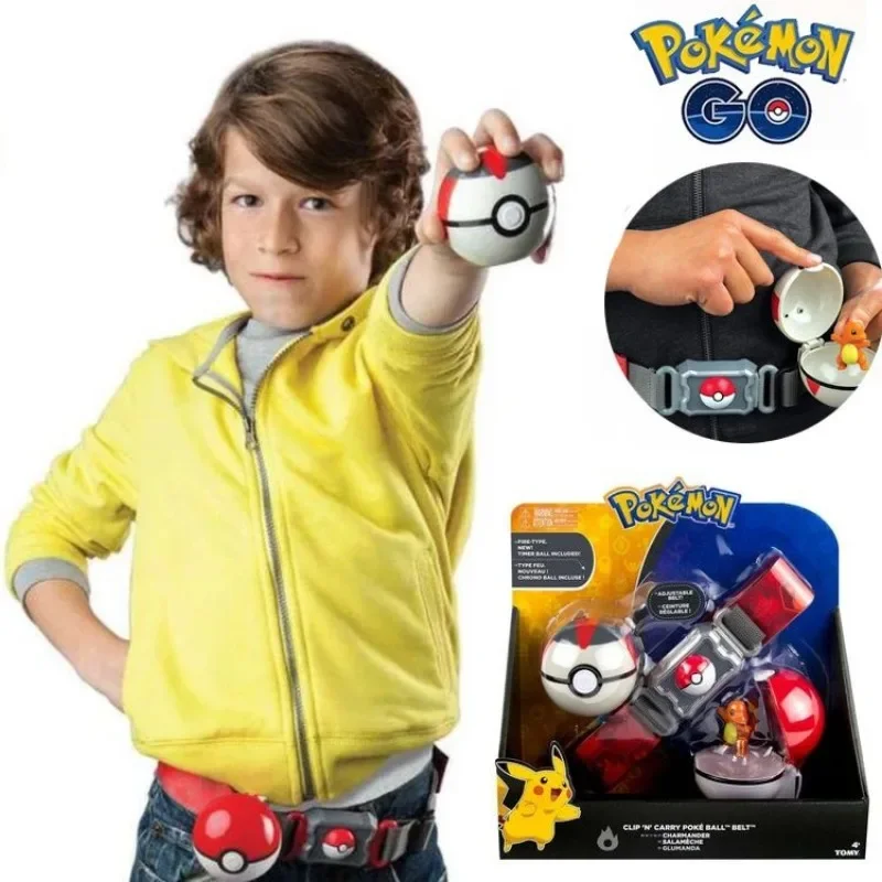 

Original Pokemon Sereis Pikachu Elf Ball Belt Pokemon Toy Gifts Kids